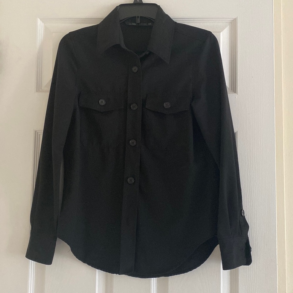 Zara Womens black button down size XS